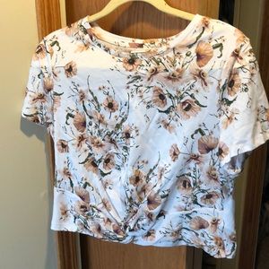 Floral crop top.